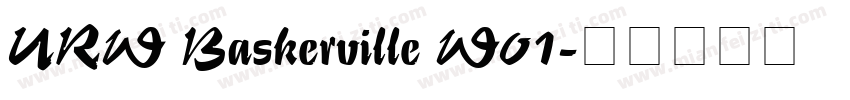 URW Baskerville W01字体转换